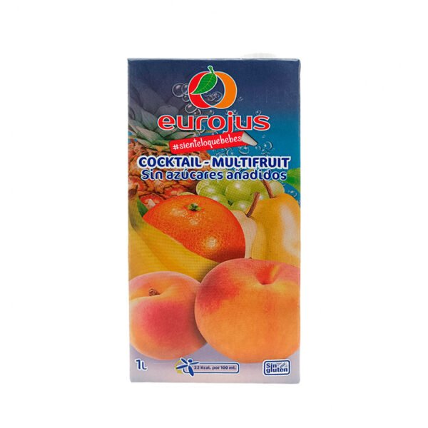 Néctar de Cóctel de Frutas Eurojus - 1 Litro *Sin Gluten* Nuevo Producto Importado de España