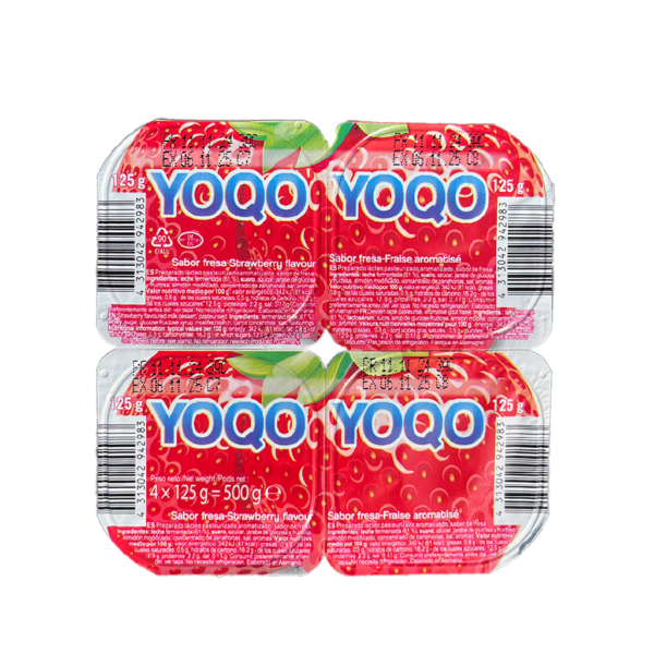 Postre Lácteo YoQo (Yogurt Sabor Fresa) - 24 unidades de 125 c/u