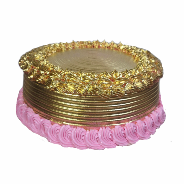 Tarta o Cake Matizado en Dorado - 25 centímetros de diámetro con doble relleno de coco y piña.(Encargar mínimo con 48 horas de antelación) - Imagen 2