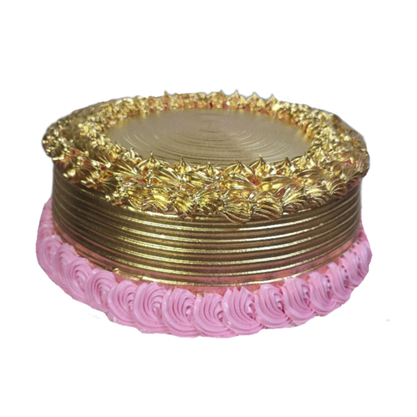 Tarta o Cake Matizado en Dorado - 25 centímetros de diámetro con doble relleno de coco y piña.(Encargar mínimo con 48 horas de antelación) - Imagen 3
