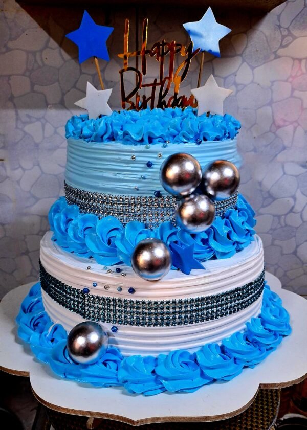 Tarta o Cake de Dos Pisos para Celebraciones Especiales - Panetela Base de 25 cm & Panetela Superior 20 cm