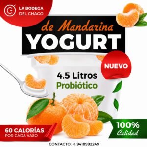 Yogurt Probiótico de Mandarina - 4.5 litros