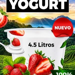 Yogurt de Fresa Espeso - tanquetas de 4.5 Litros *Nuevo Producto de Calidad