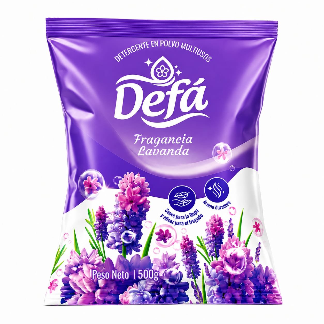 Detergente en Polvo Multiusos Defa de Lavanda- 500 gramos
