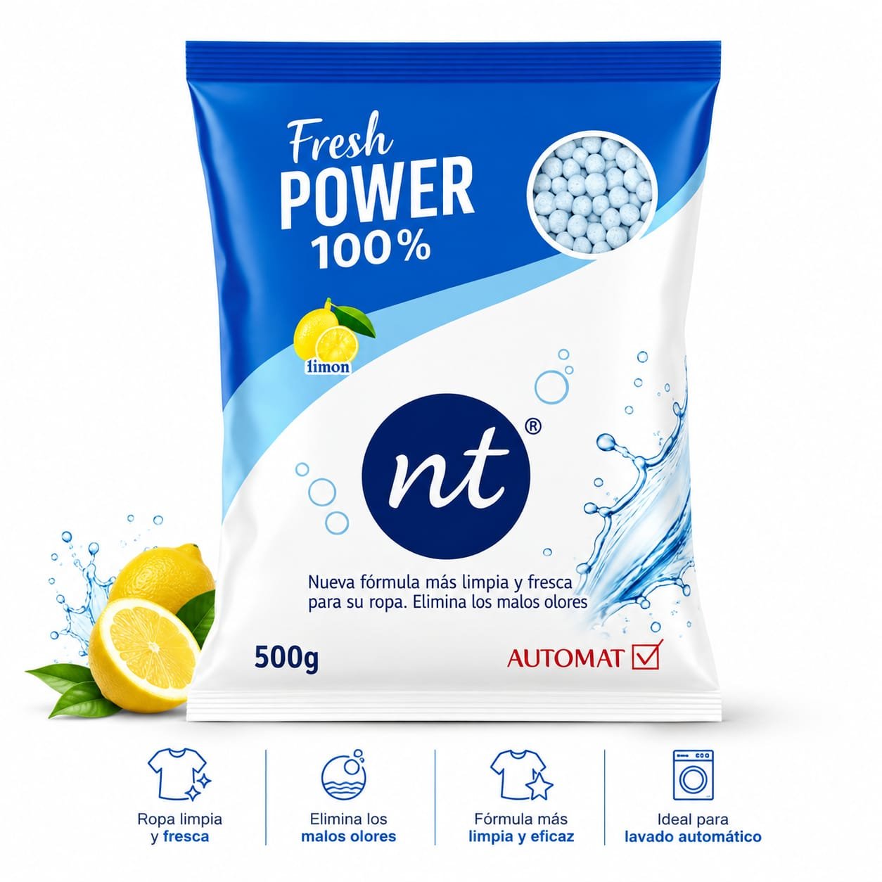 Detergente en Polvo Multiusos NT - 500 gramos*Nuevo Producto