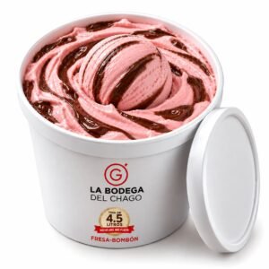 Helado de Fresa Bombón - Tina de 4.5 Litros * Nuevo Producto (Súper Calidad)