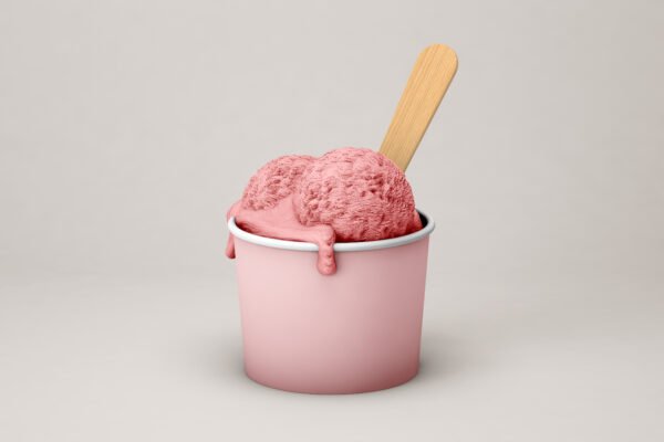 Helado Crema Sabor Fresa - Tina de 4.5 litros