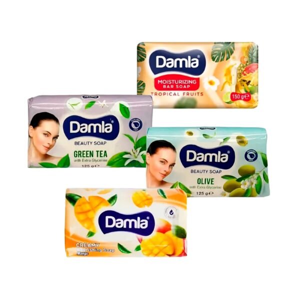 6 Jabones Grandes de Belleza Damla con Aroma de Rosas - 125 g / 4.41 oz *Humectante y Regenerador de la Piel