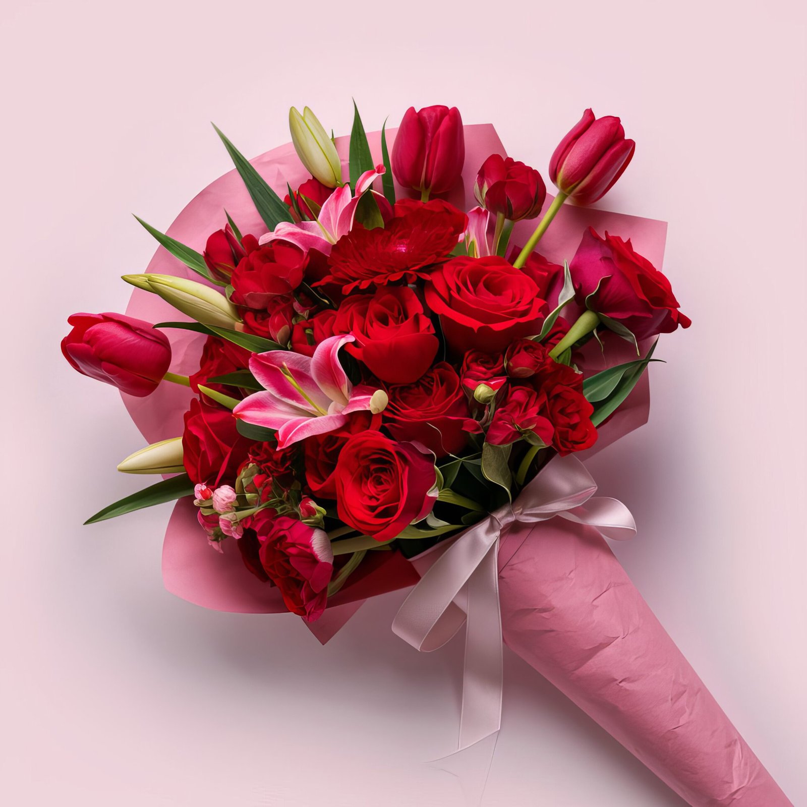 Ramo de Flores para Ocasiones Especiales *Docena de Rosas Rojas, Gladiolos o Calas(Encargar con 48 horas de antelación)