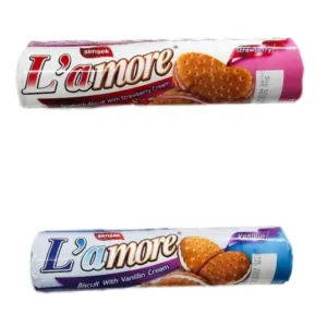 Galletas L'Amore Rellenas con Crema de Vainilla - 150 gramos