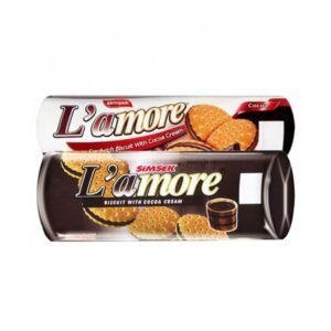 Galletas Crujientes L'Amore con Crema de Fresa - 150 gramos