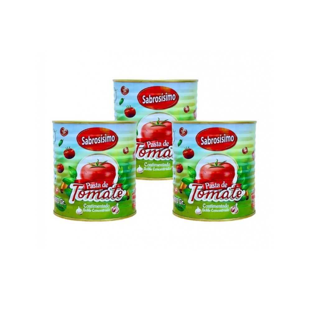 Pasta de Tomate Doble Concentrada Condimentada Sabrosísimo (800 g / 1.76 lb) - Imagen 2